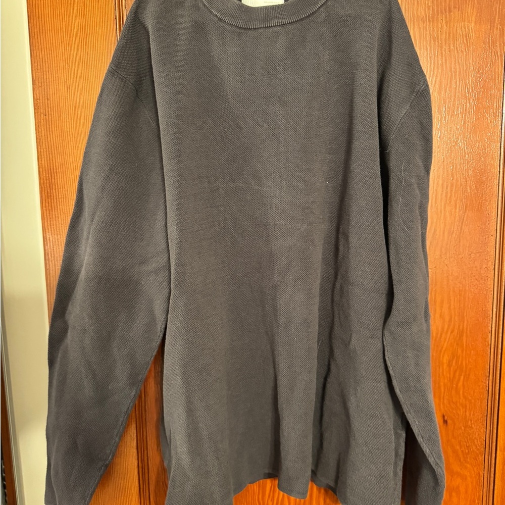 Zara Men's Charcoal Crewneck Sweater